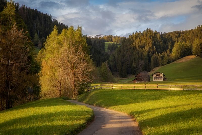 Вечерняя дорога фото превью