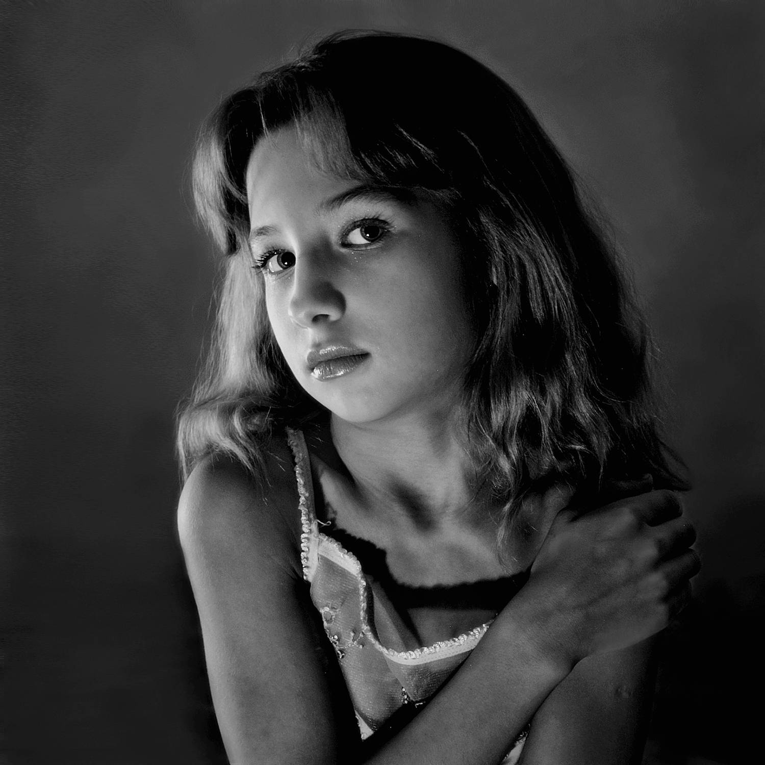 портрет, девушка, чб, апатиты, взгляд, Николай Смоляк