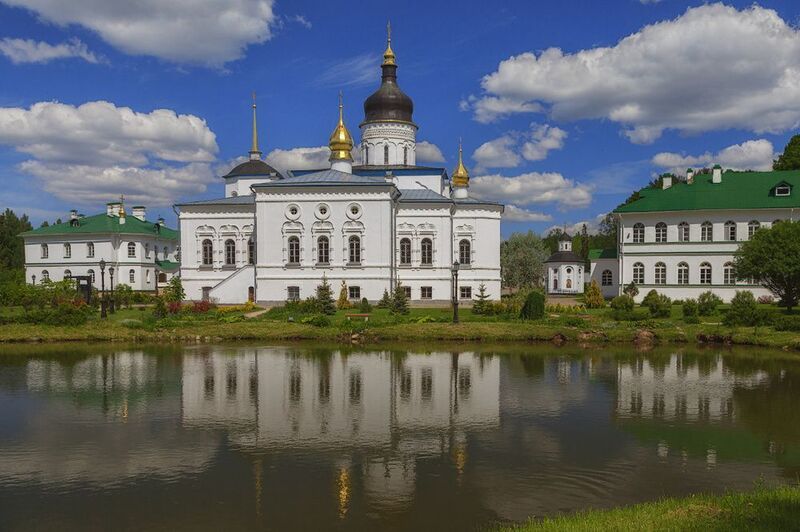 природа, небо, лето, архитектура Лето в монастыре.... фото превью