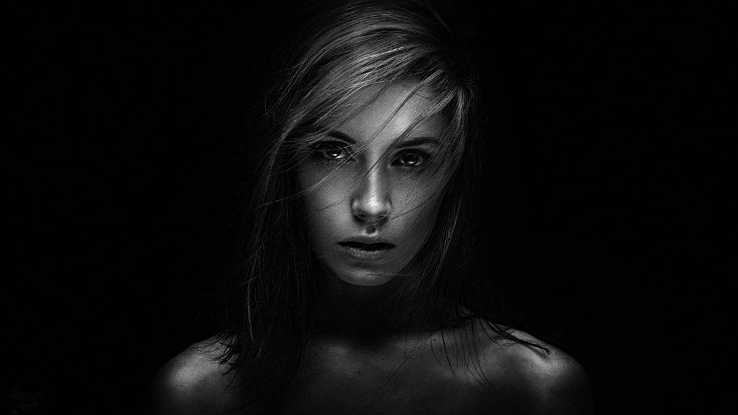 Black and white, Mood, Portrait, Настроение, Портрет, Ч/б, Георгий Чернядьев