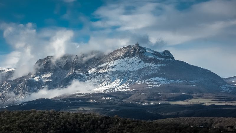 алушта, крым, горы, облака Красоты Алушты фото превью