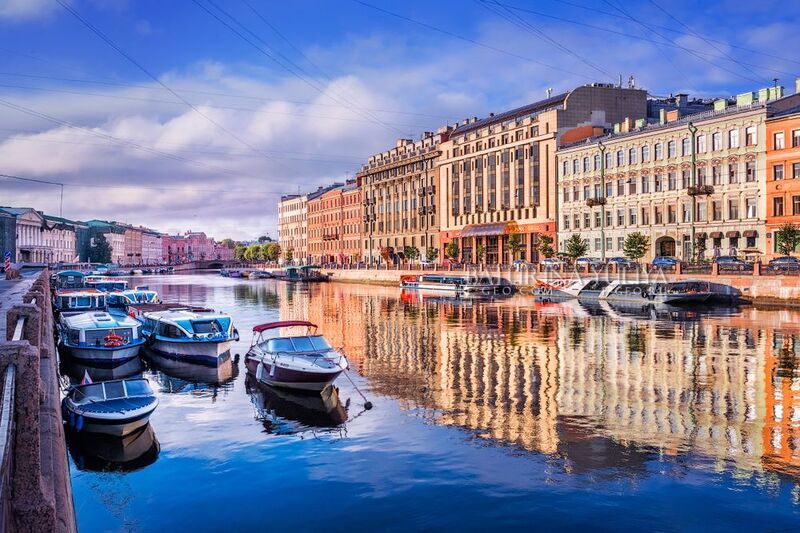 санкт-петербург, лодка, фонтанка Лодки на Фонтанке фото превью