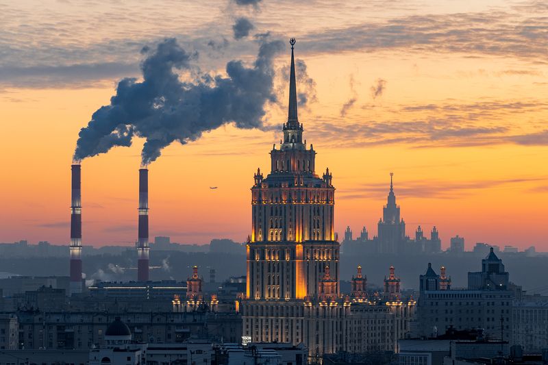 Sunset in Moscow фото превью