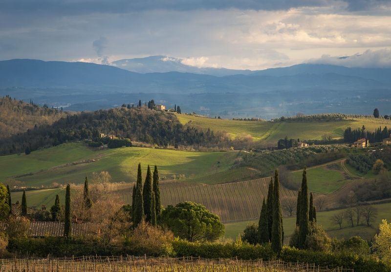 Вечерний пейзаж фото превью
