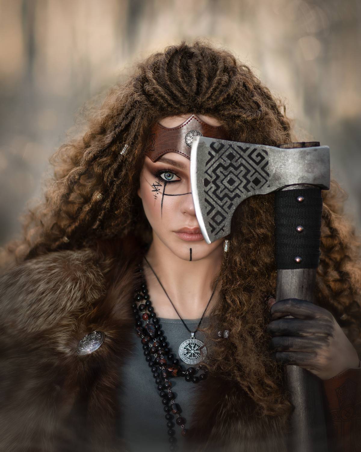 dzhudi_ph, фотограф юлия дюдина, фотосессия в нижнем новгороде, фотограф нижний новгород, арт фотосессия, фотосессия в лесу, воительница, викинги, Дюдина Юлия