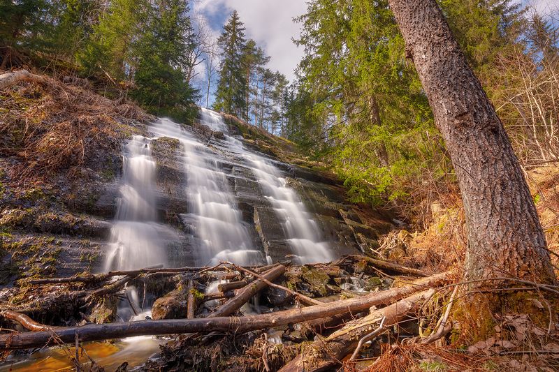 водопад, тайга, ладожские шхеры, карелия, ладога, северное приладожье, сортавала, питкяранта, русский север, северная природа, северный пейзаж, пейзажи карелии, природа карелии, фототуры по карелии, фототуры по ладоге, фототур на ладожские шхеры Три потока фото превью