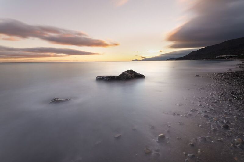 Закат на море фото превью