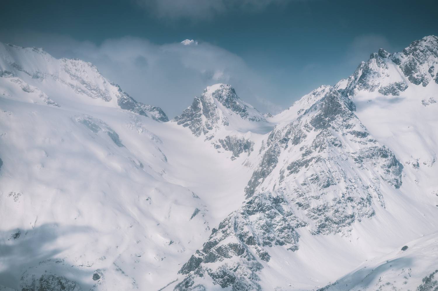 dombay, caucasus, rock, landscape, peak, nature, mountains, glacier, hiking,, Бугримов Егор