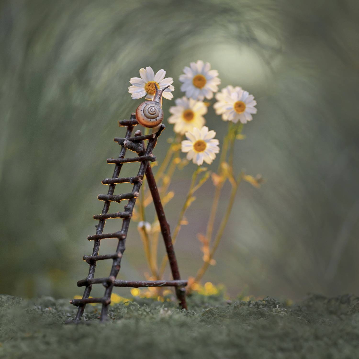 улитка, ромашки, беларусь, Александр Гвоздь