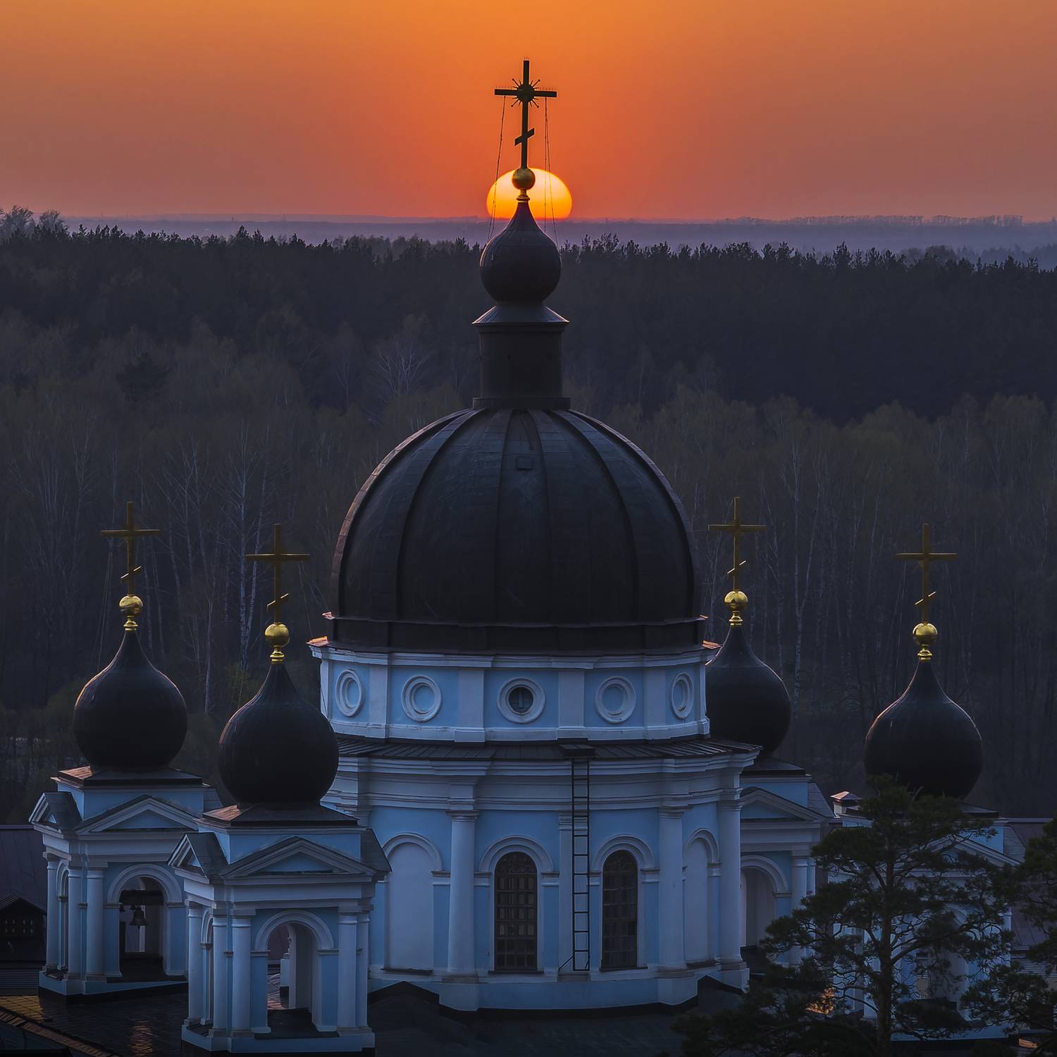 рассвет вышенский монастырь архитектура солнце, Igor Yurkin