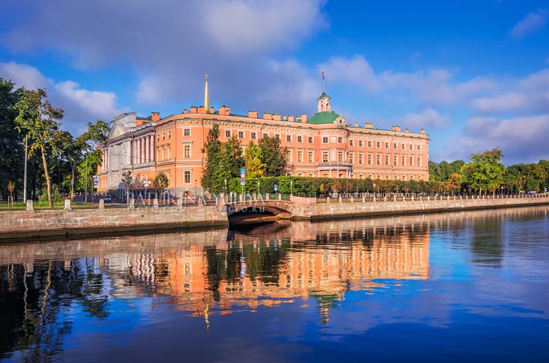 санкт-петербург, михайловский замок, фонтанка Михайловский замок фото превью