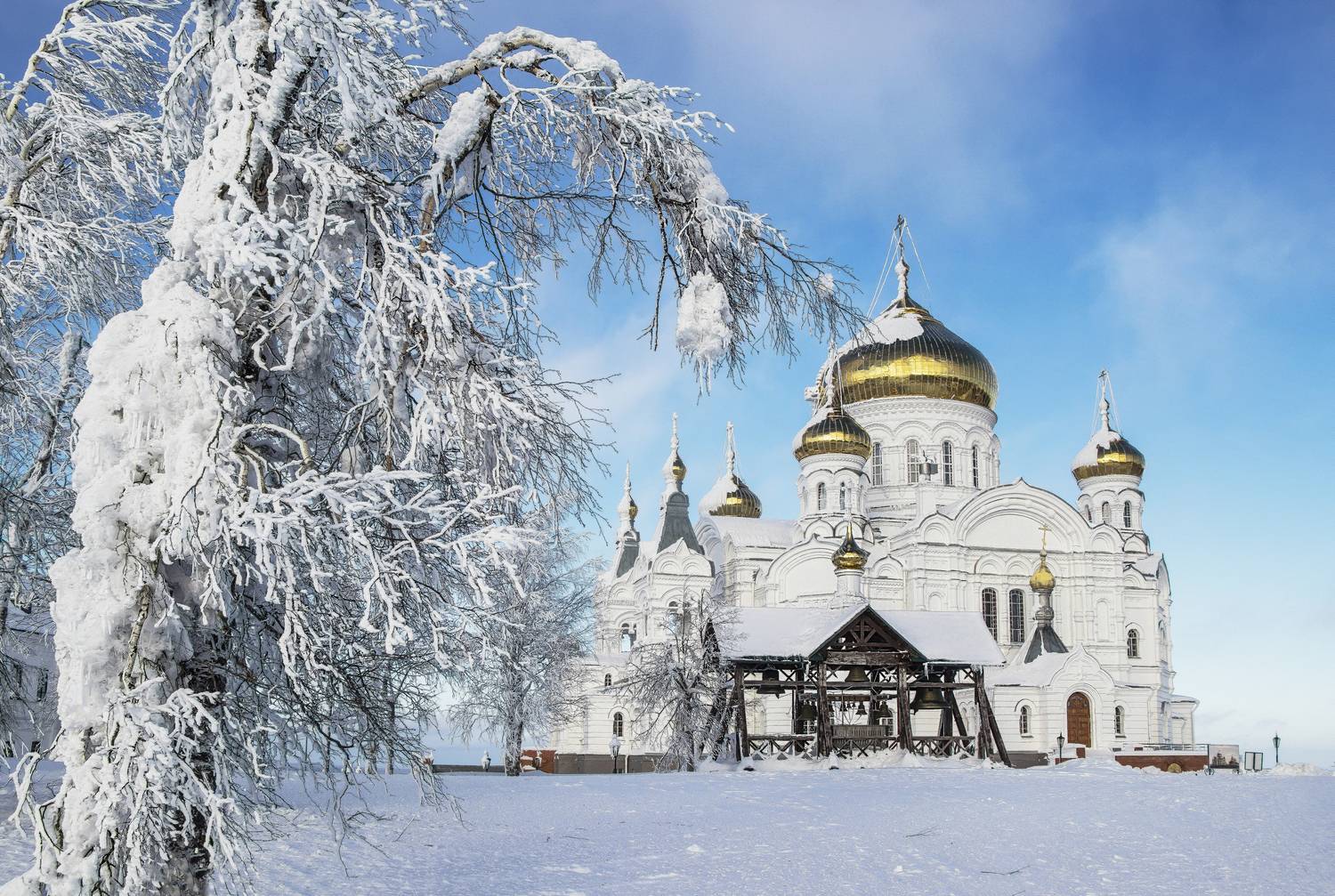 Белая гора, зима, монастырь, галина новинская