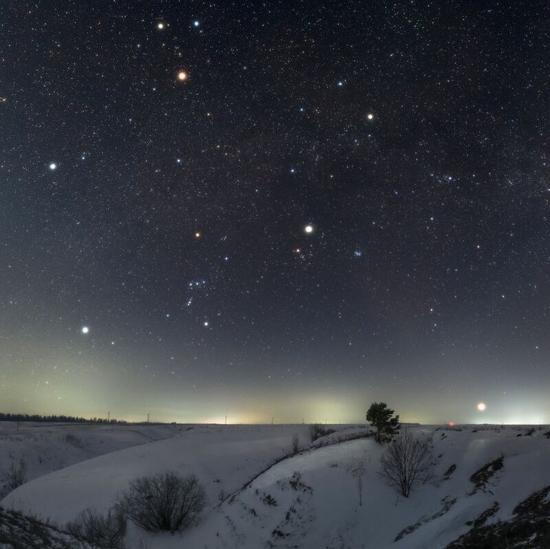 Февральской ночью в свете звёзд фото превью