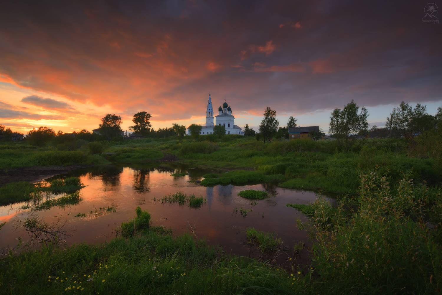 осенево, закат, Гордиенко Анатолий