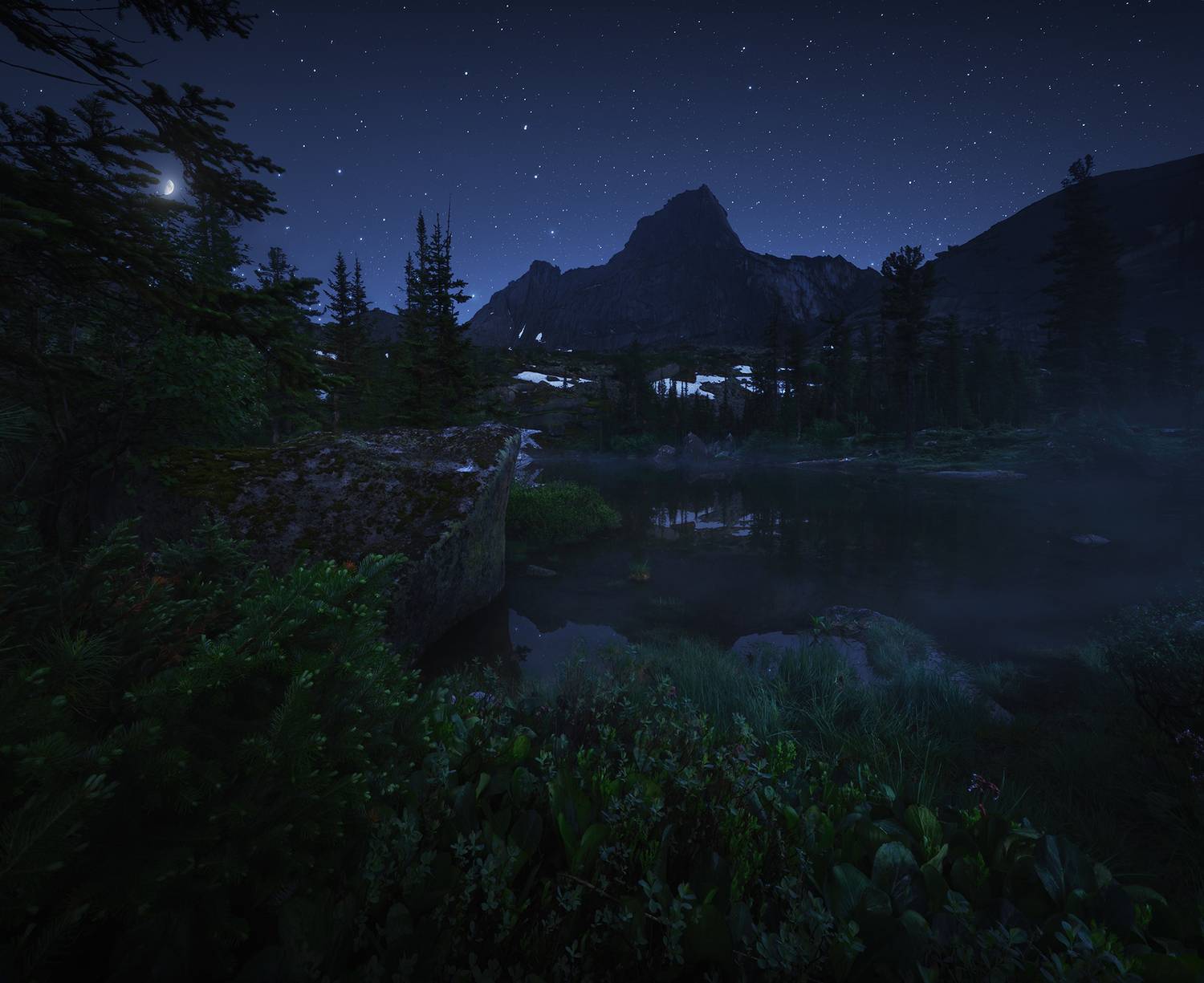 россия, ергаки, горы, лазурное, ночь, фототур, тайга, сибирь, западныйсаян, Александр Дударев