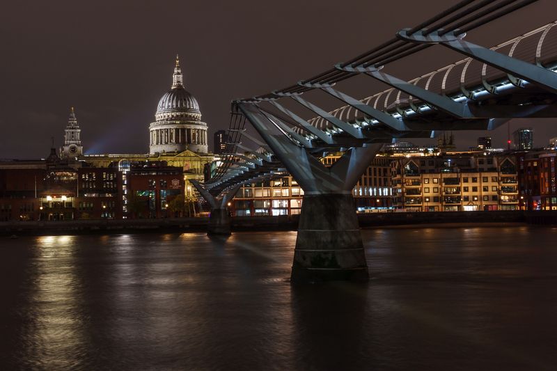 London - St. Paul\'s Cathedral and Millennium Bridge фото превью