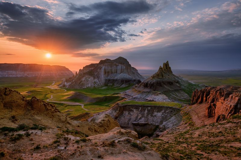 казахстан Айракты уходит в ночь... фото превью
