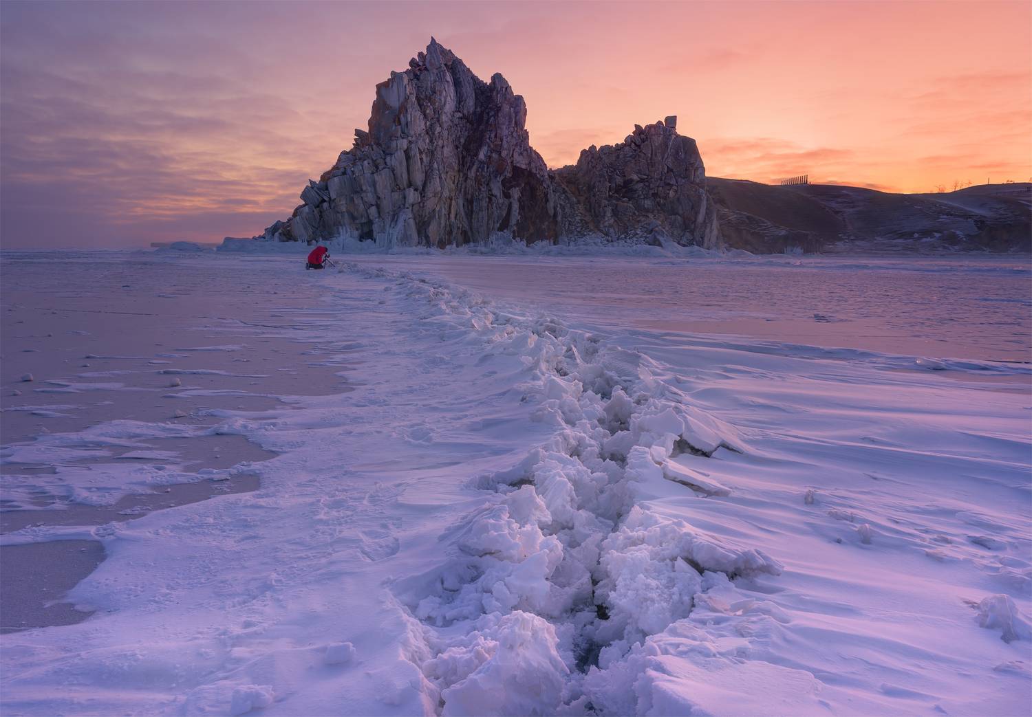 #шаманка #байкал #лед байкала #зимний байкал #рассвет на байкале, Олег Герасимов