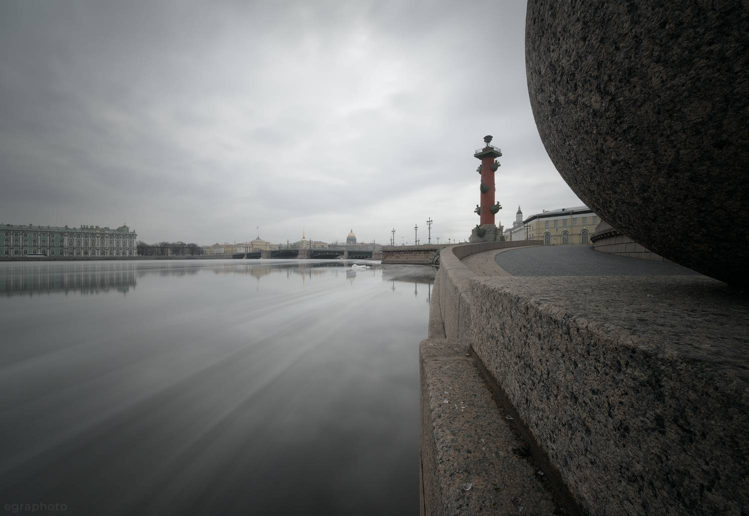 санкт-петербург, спб, россия, питер, spb, saint-petersburg, piter, russia, нева, ледоход, стрелка васильевского острова, ростральная колонна, Рябенький Александр