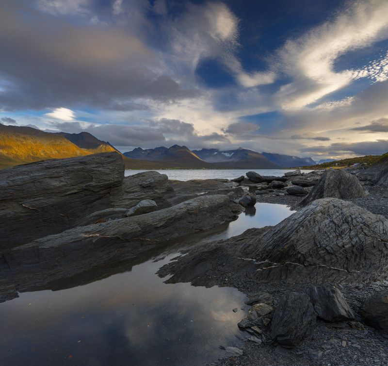 Lyngen fjord фото превью