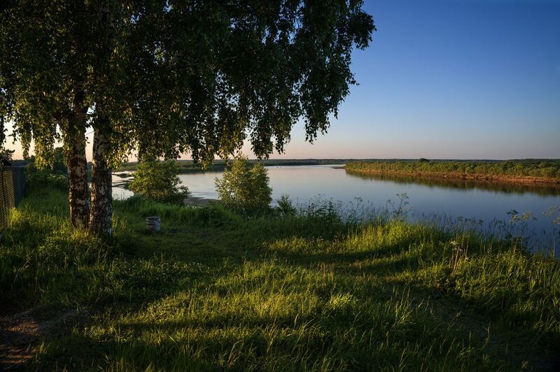 пинега, архангельская область, вечер, лето Вечер на Пинеге фото превью