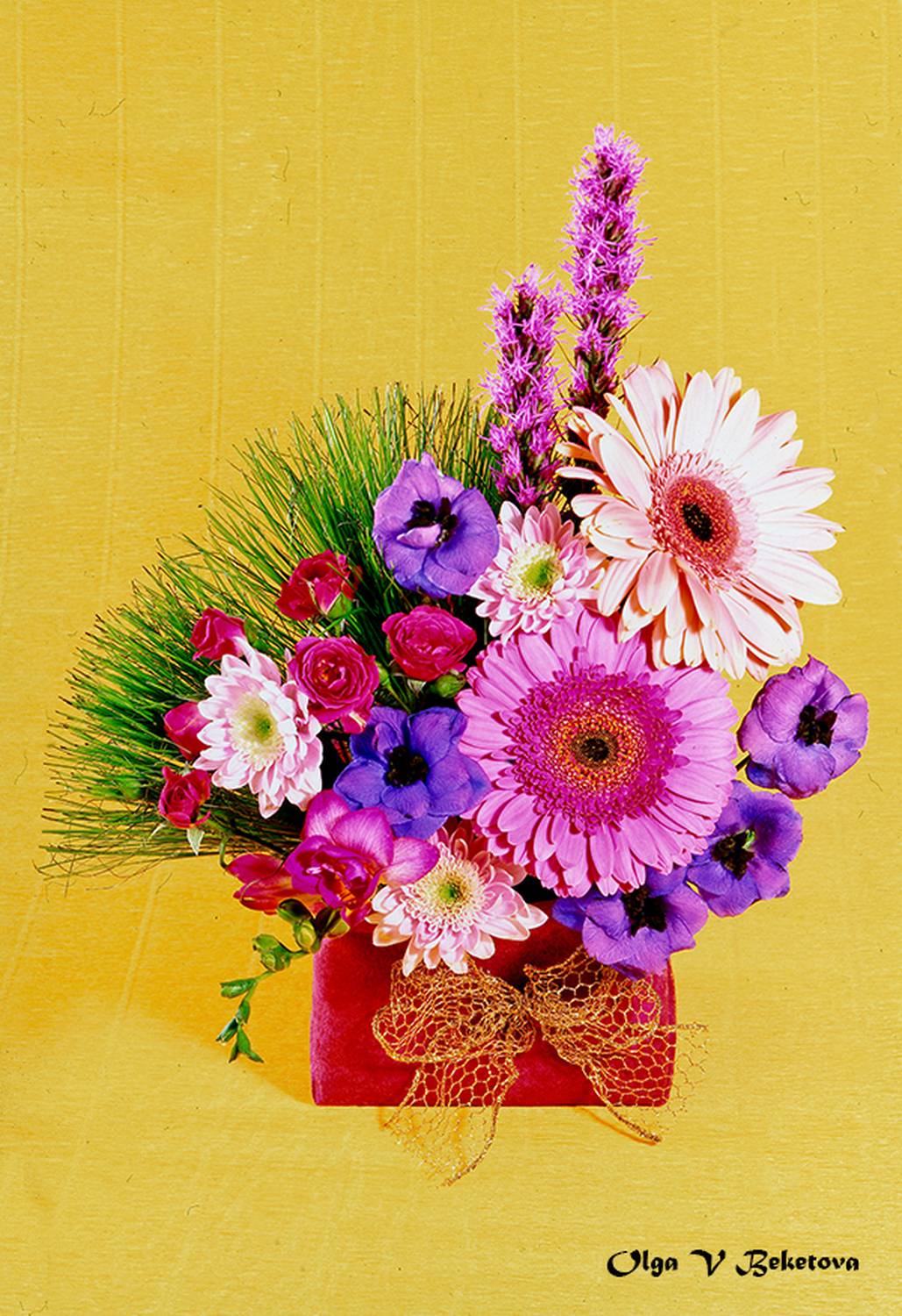 натюрморт, букет, икебана, Бекетова Ольга