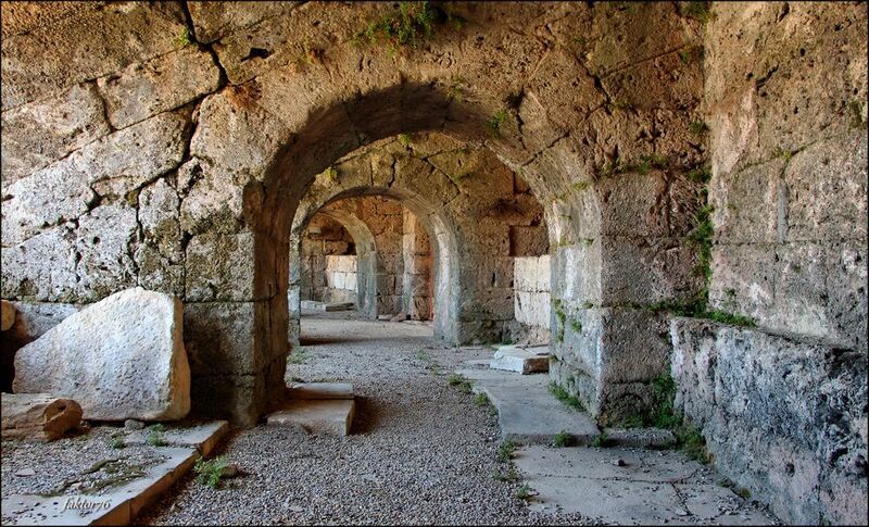 античный театр, турция, сиде, архитектура, Античный театр фото превью