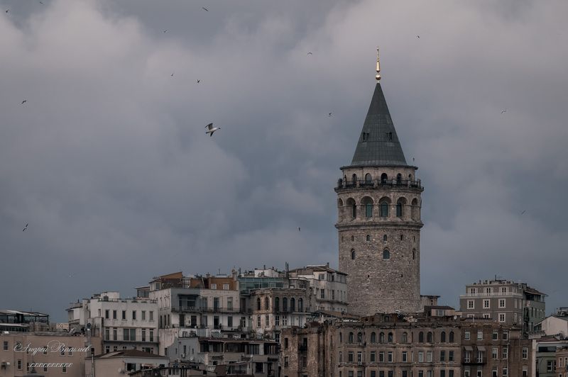 городской пейзаж, архитектура, башни, Босфор, Турция, Стамбул Босфор, Стамбул фото превью
