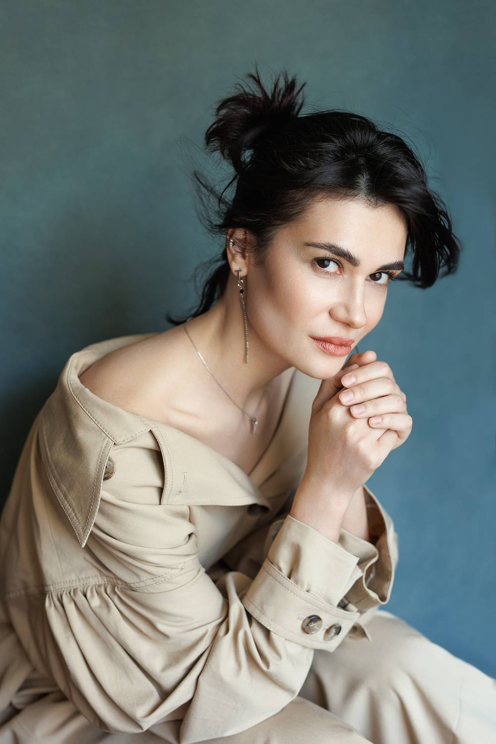 Брюнетка, портрет, черные глаза, лицо, цвет, печать, студия, взгляд, Ведмеденко Оксана