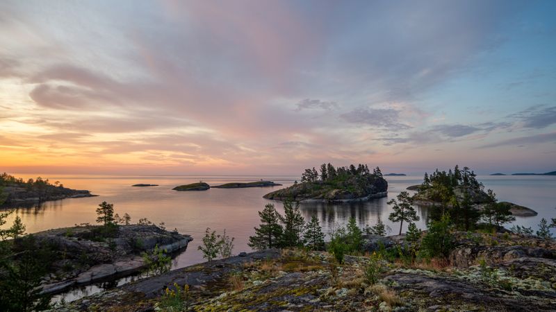 Рассвет на Ладоге фото превью