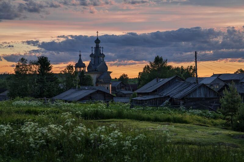 кимжа, архангельская область Летний вечер фото превью