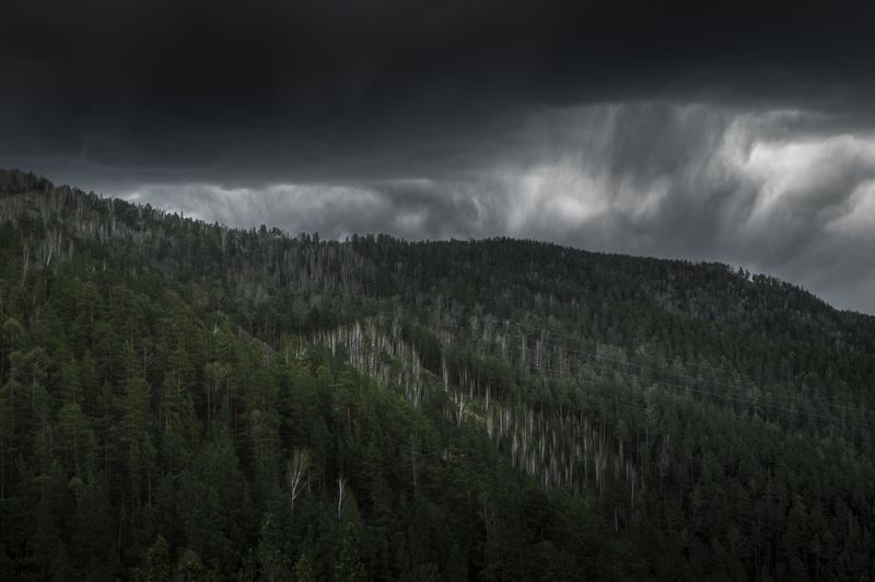 стихия, пейзаж, горы Надвигается стихия фото превью
