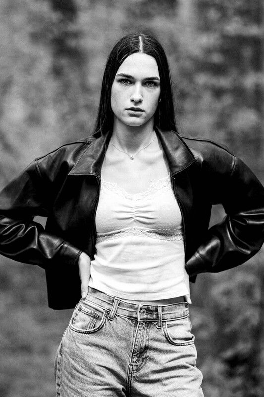 girl, portrait, black and white, lithuanian, vilnius * фото превью