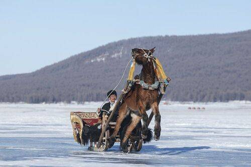 Mongolian winter ice festival