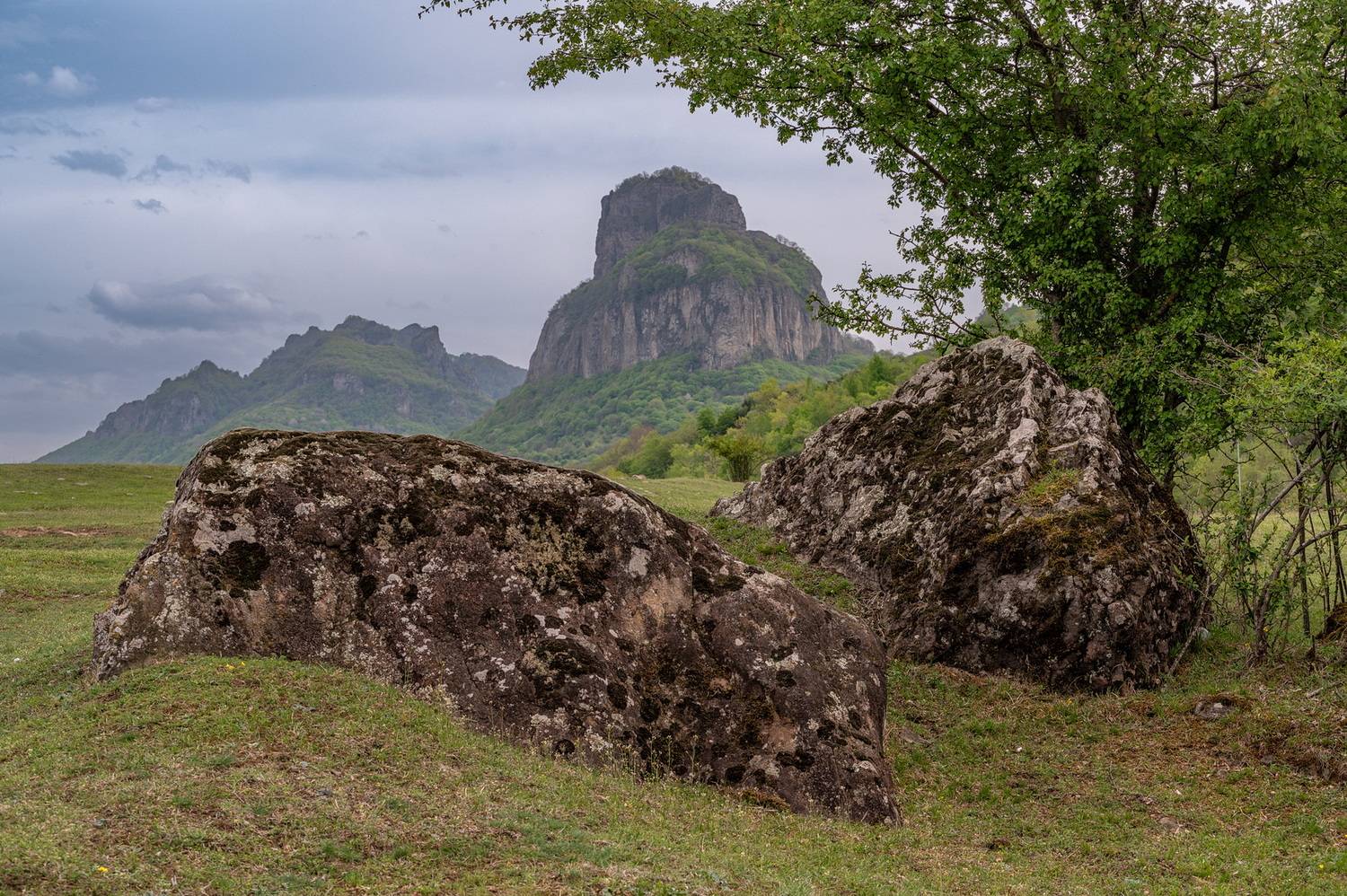 горы, шоана, карачаево-черкесия  камни, деревья, кавказ, Арсен Алабердов