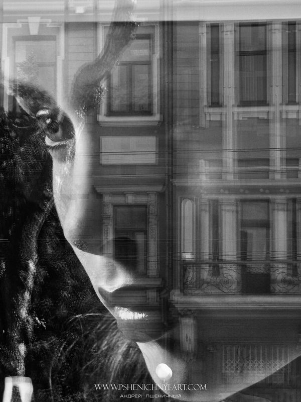 город, пространство, отражение, витрина, минимализм, концепт Город в отражении фото превью