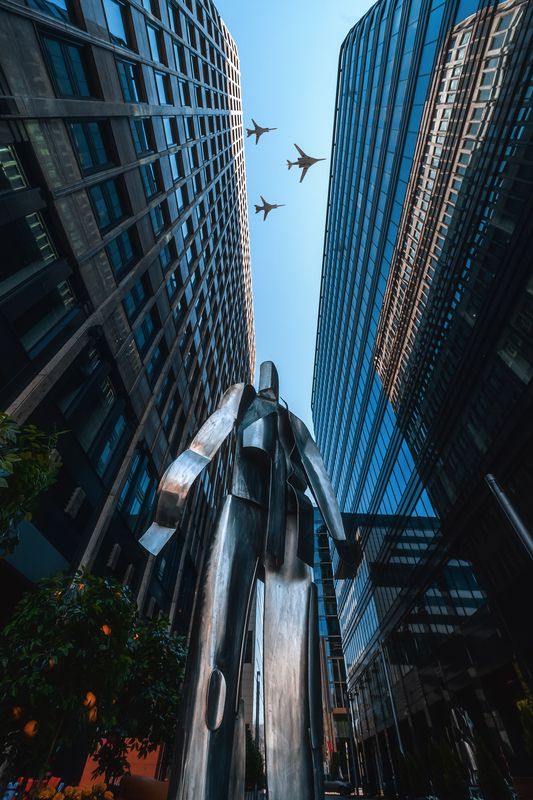 москва, 9 мая, воздушная часть парада, белая площадь, авиация Репетиция воздушной части Парада победы (архив) фото превью