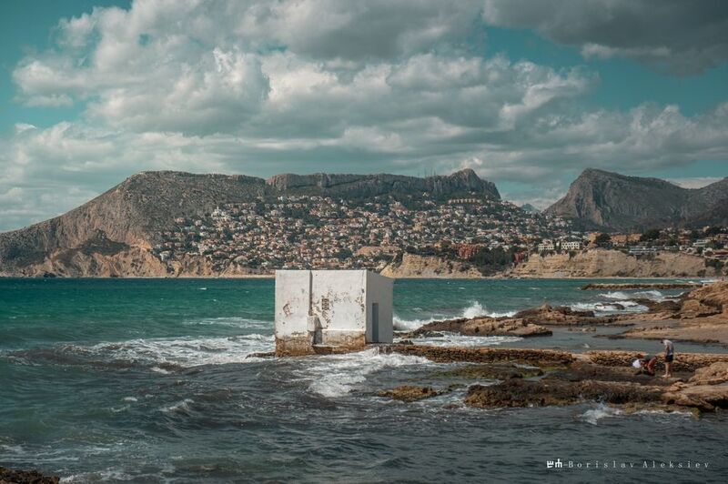calpe,spain,travel,sea,sky,building,exterior,orange,blue, Calpe фото превью