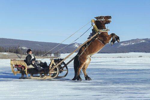 Mongolian winter ice festival