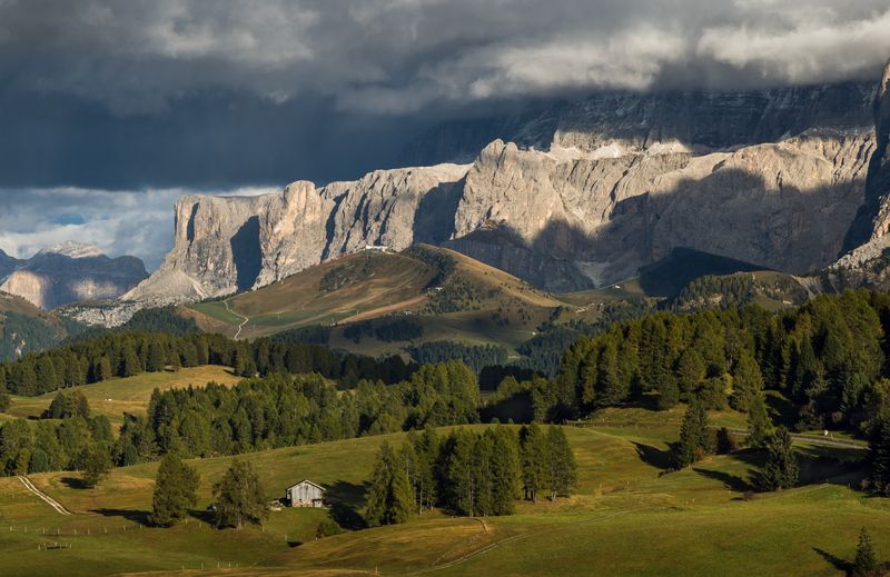 Тучи над горами фото превью