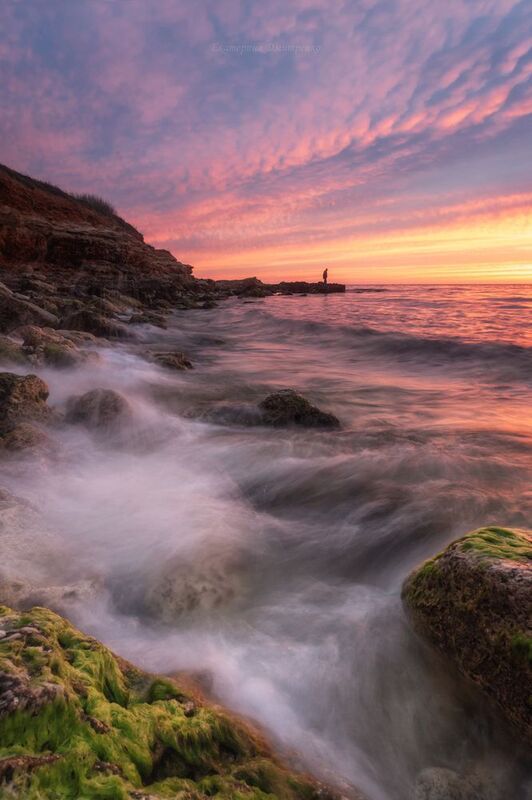 крым, севастополь, море, закат, морской пейзаж, пейзаж Первомайский закат фото превью