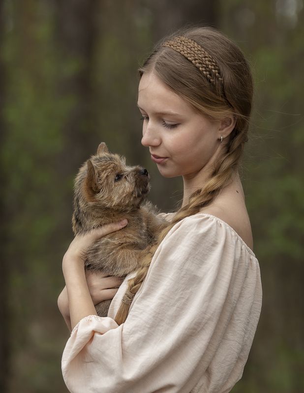 Анфиса и щенок фото превью