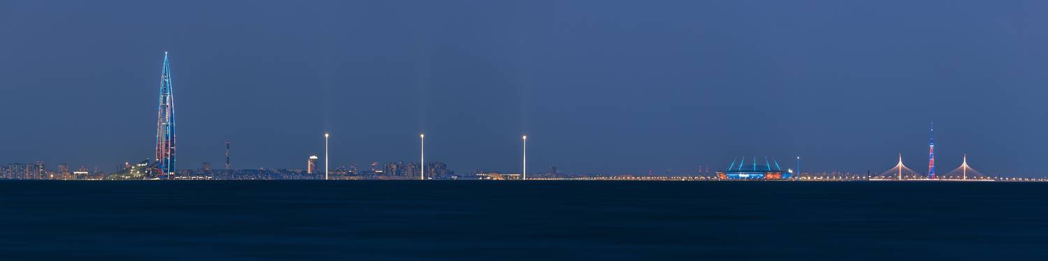 санкт-петербург, день победы, лахта центр, газпром арена, вантовый мост, телевышка, Dmitry Yudchenko