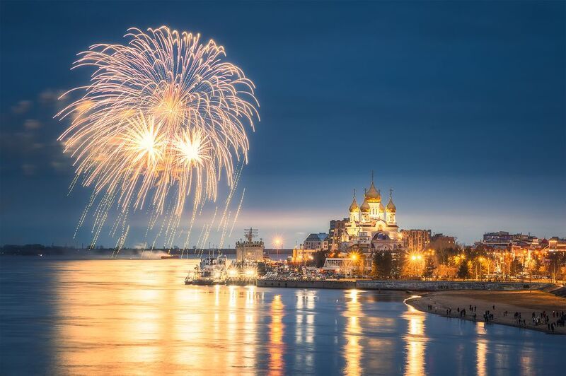 Праздничный салют в Архангельске (09.05.2025) фото превью