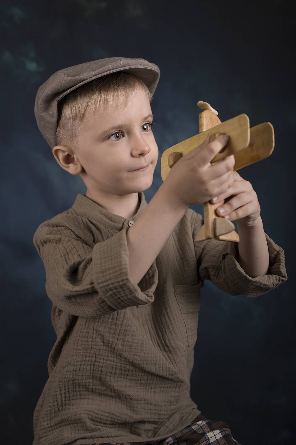дети портрет мальчик мечта самолетик, Римма Алеева