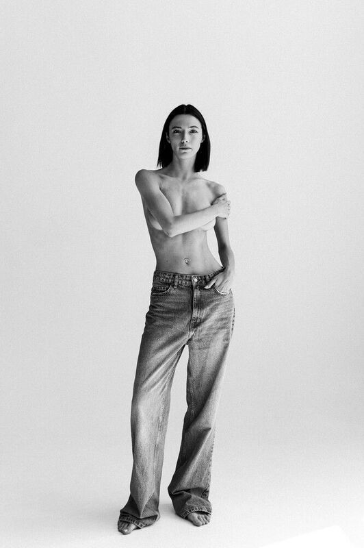 girl, model, portrait, black and white, lithuanian, vilnius * фото превью