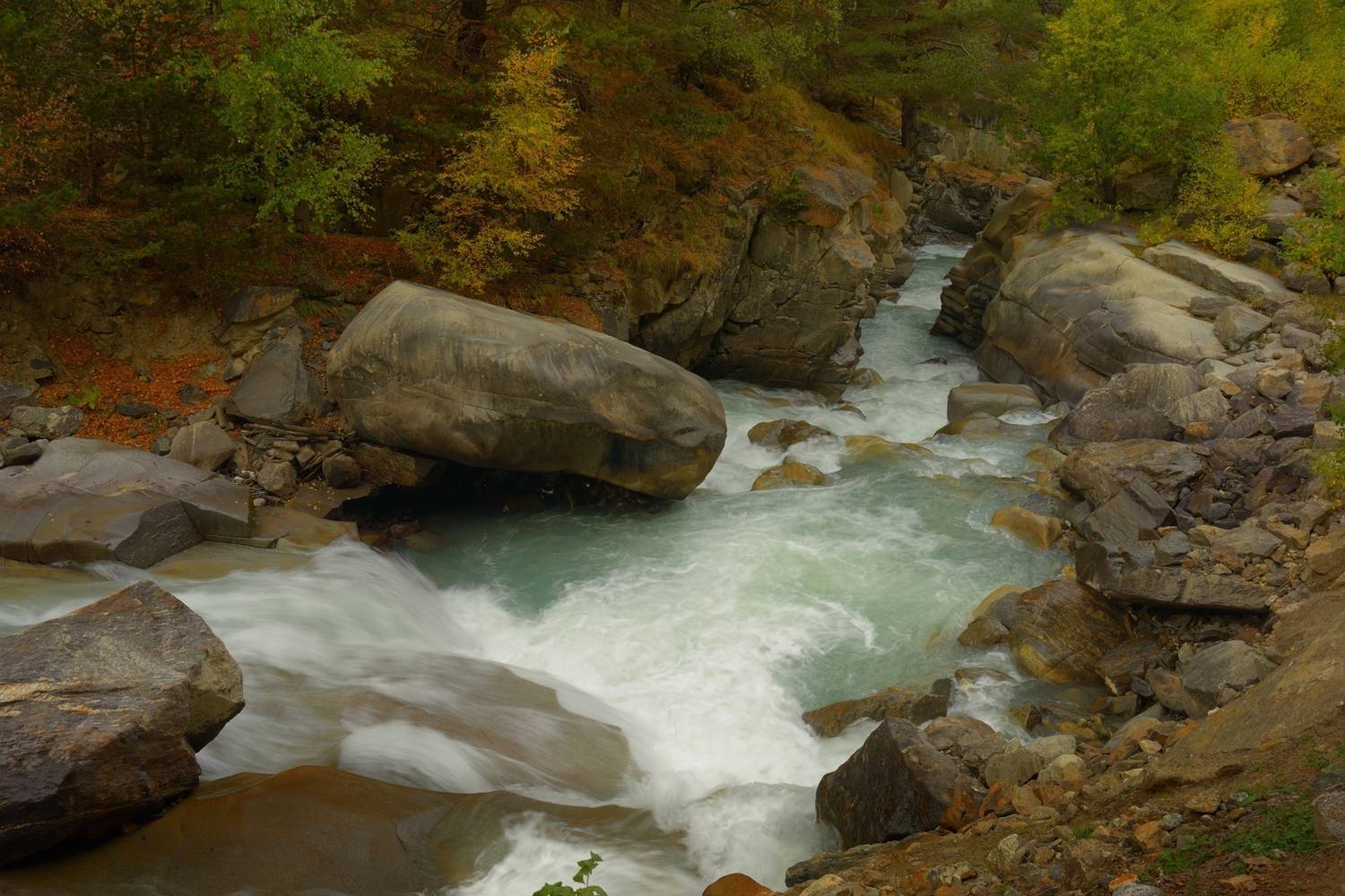 горы осень река чегем, Александр Жарников