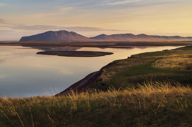 хакасия, оглахты, красноярское море, закат Вечерняя нега Хакасии фото превью
