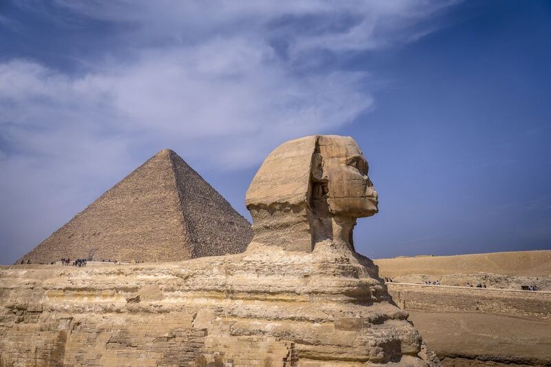 Городской пейзаж, пирамиды, пирамида Хефрена, Гиза, Каир, Египет Пирамиды Гизы фото превью