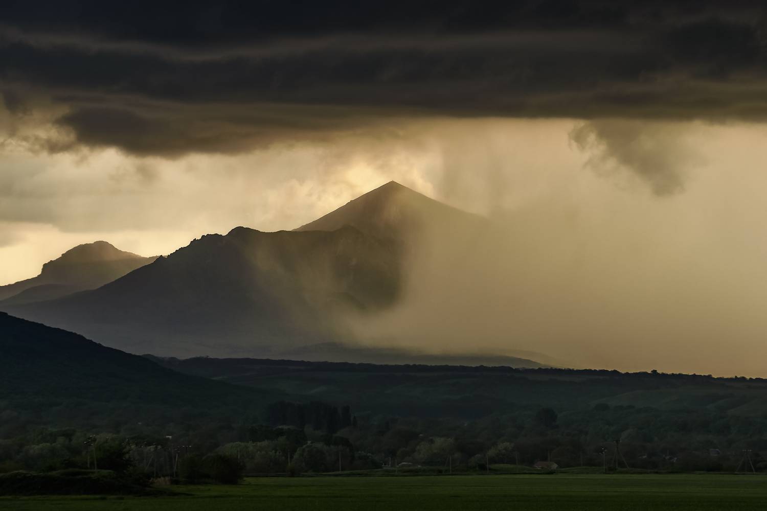 кавказ, кмв, кавказские минеральные воды, горы, бештау, гроза,, дождь, облака, Zakharov Armen
